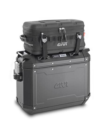 Lado Givi Trekker Outback 48L. Alumínio Preto