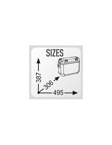 Valises Latérales Givi Trekker Outback 48L. Aluminium Noir