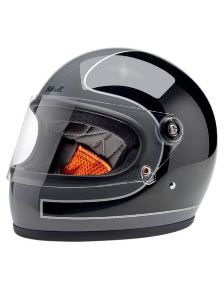 CAPACETE BILTWELL GRINGO S 22.06 GLOSS STORM GREY/BLACK TRACKER