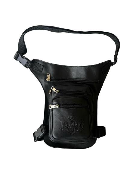 Leather Thigh Bag with 5 Pockets – Adjustable, Durable & Stylish