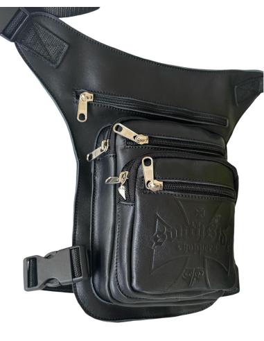 Leather Thigh Bag with 5 Pockets – Adjustable, Durable & Stylish