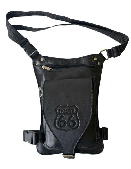 Leather Thigh Bag with 5 Pockets – Adjustable, Durable & Stylish