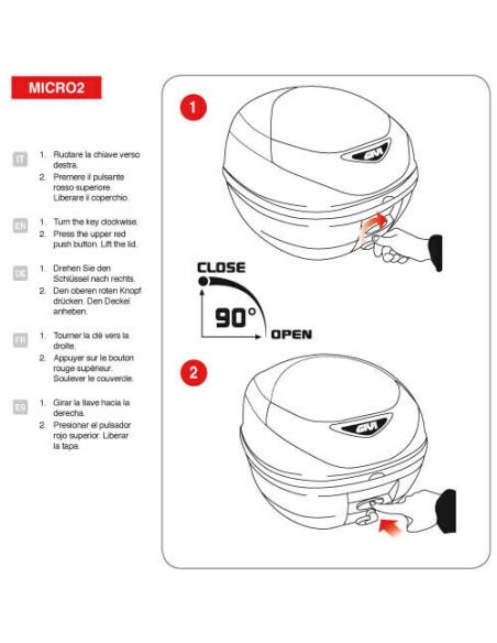 Topcase Givi Monolock E300Nt2 Avec Catadioptre Fumé
