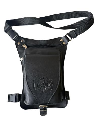 Leather Thigh Bag with 5 Pockets – Adjustable, Durable & Stylish