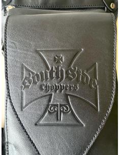 Comprar Bolsa De Pierna De Piel Cierre Solapa Con Hebilla Cruz De Malta a precio de oferta 2