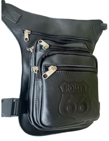 Comprar Bolsa De Pierna De Piel Con 5 Bolsillos Route 66 a precio de oferta