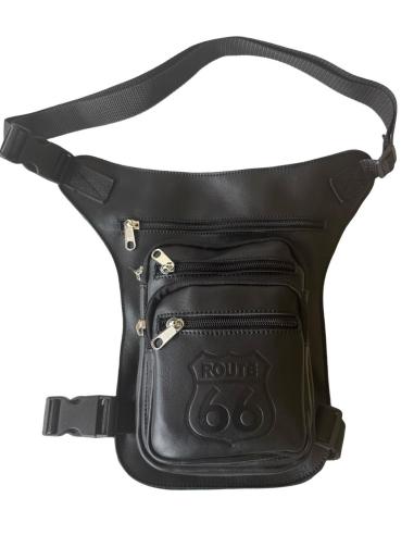 Route 66 Leather Thigh Bag With 5 Pockets