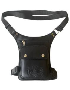 Comprar Bolsa De Pierna De Piel 2 Remaches Live To Ride a precio de oferta