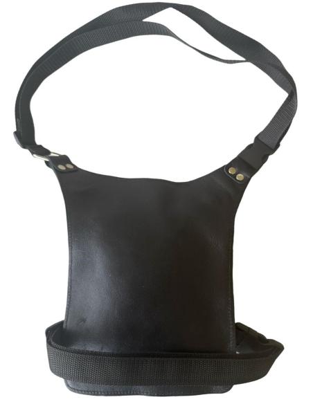 Bolsa de Coxa em Couro com 5 Bolsos – Ajustável, Resistente e Estilosa