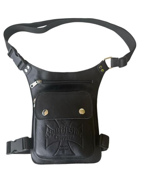 Comprar Bolsa De Pierna De Piel 2 Remaches Cruz De Malta a precio de oferta