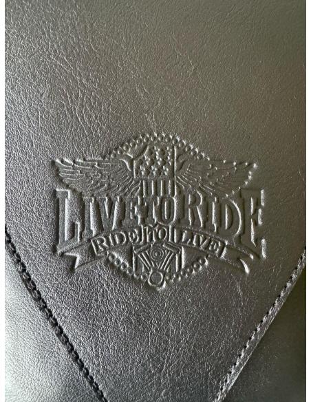 Comprar Bolsa De Pierna De Piel Live To Ride Con 2 Cremalleras Y Diseño Compacto a precio de oferta