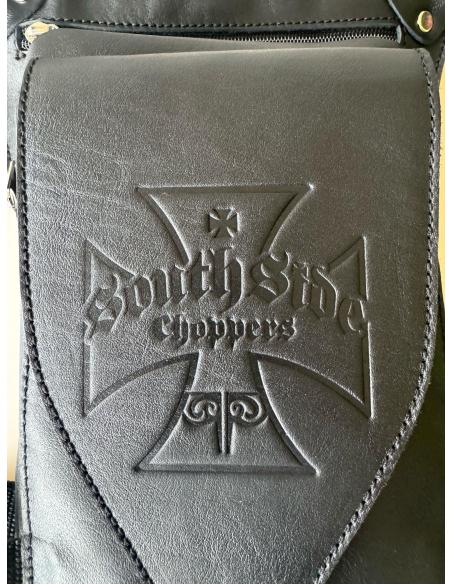 Compact Leather Thigh Bag with 2 Zippers MALTESE CROSS – Ergonomic & Durable