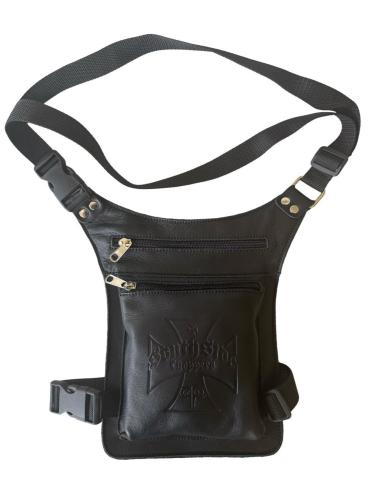 Compact Leather Thigh Bag with 2 Zippers MALTESE CROSS – Ergonomic & Durable