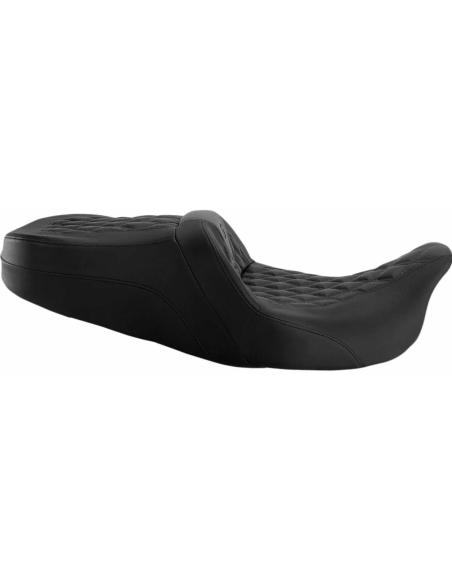 BANCO ROADSOFA™ COM COSTURAS LATTICE E APOIO LOMBAR SADDLEGEL™ PARA HARLEY-DAVIDSON