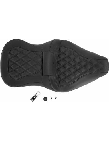 BANCO ROADSOFA™ COM COSTURAS LATTICE E APOIO LOMBAR SADDLEGEL™ PARA HARLEY-DAVIDSON