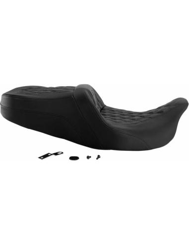 SELLE ROADSOFA™ AVEC COUTURES LATTICE ET SOUTIEN LOMBAIRE SADDLEGEL™ POUR HARLEY-DAVIDSON