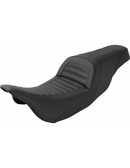 SELLE VINTAGE SADDLEMEN AVEC DOSSIER LOMBAIRE ÉLEVÉ ET GELCORE™ POUR HARLEY-DAVIDSON