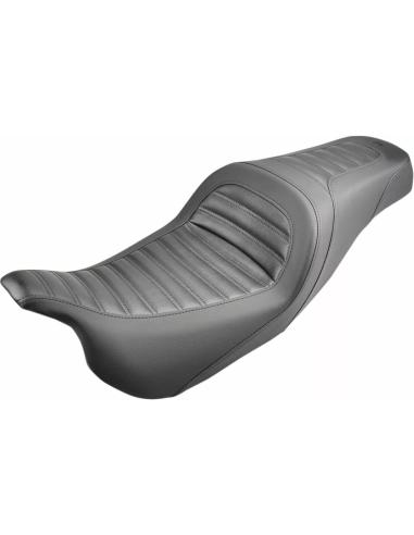 SELLE VINTAGE SADDLEMEN AVEC DOSSIER LOMBAIRE ÉLEVÉ ET GELCORE™ POUR HARLEY-DAVIDSON