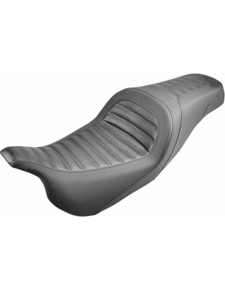 SELLE VINTAGE SADDLEMEN AVEC DOSSIER LOMBAIRE ÉLEVÉ ET GELCORE™ POUR HARLEY-DAVIDSON