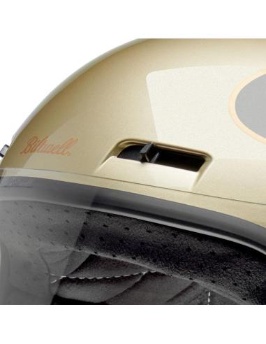 BILTWELL GRINGO SV METALLIC CHAMPAGNE / CHARCOAL TRACKER HELMET