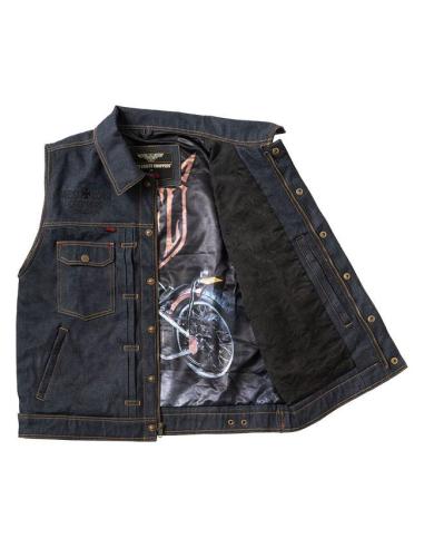 WCC x 13 ½ RAW Denim Vest | West Coast Choppers