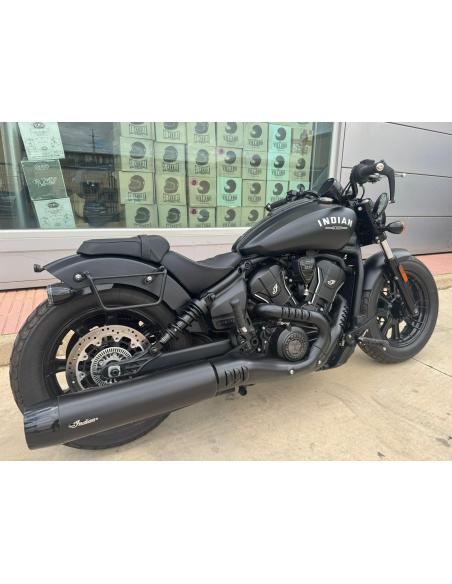 Black Klickfix Brackets Indian Scout Bobber 2025 | Iguana Custom
