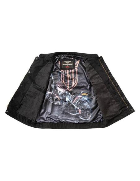 Gilet en Toile Noire WCC x 13 ½ Dominator | West Coast Choppers