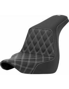 ASIENTO SADDLEMEN STEP-UP CON COSTURAS BLANCAS LATTICE...
