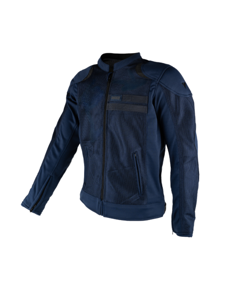 BLOUSON MOTO BLEU FEMME BREEZE VENTILÉ – FLEXISHOCK, LÉGÈRETÉ ET CONFORT POUR L’ÉTÉ