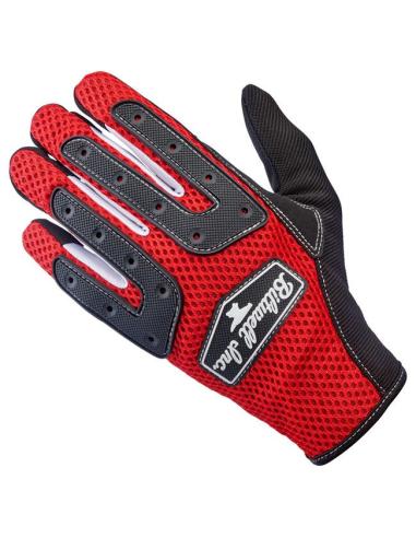 Gants Biltwell Anza Rouge/Noir | Off-Road & Tactile