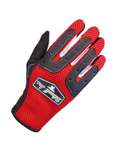 Gants Biltwell Anza Rouge/Noir | Off-Road & Tactile