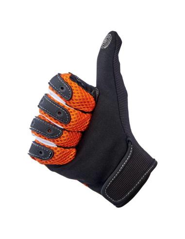 Luvas Biltwell Anza Laranja/Preto | Off-Road + Tela