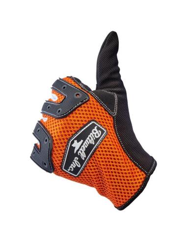 Gants Biltwell Anza Orange/Noir | Off-Road Tactile