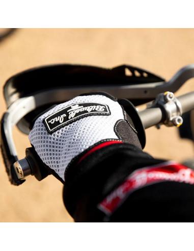 Biltwell Anza White/Black Gloves | Off-Road + Touch