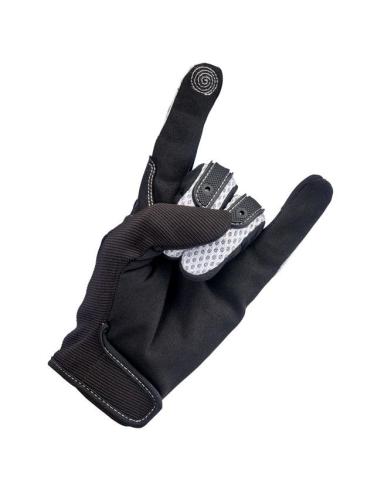 Luvas Biltwell Anza Branco/Preto | Off-Road + Tela