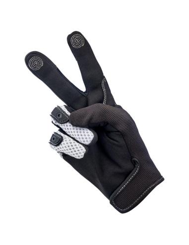 Gants Biltwell Anza Blanc/Noir | Off-Road + Tactile