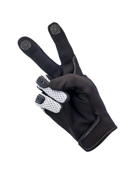 Biltwell Anza White/Black Gloves | Off-Road + Touch
