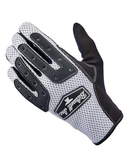 Biltwell Anza White/Black Gloves | Off-Road + Touch