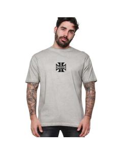 Acquista Maglietta WCC OG LBC Cross Grigio Vintage | Logo Nero 2