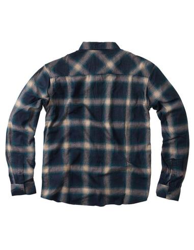 Acquista Camicia WCC Outlaw Flannel Blu/Beige | Stile Biker