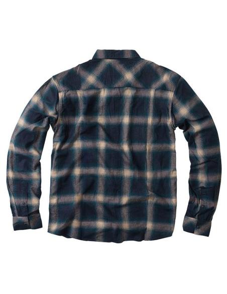 Comprar Camisa WCC Outlaw Flannel Azul/Beige | Estilo Biker