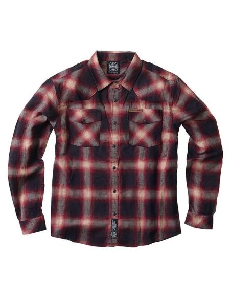 Comprar Camisa WCC Outlaw Flannel Rojo/Gris | Estilo Chopper