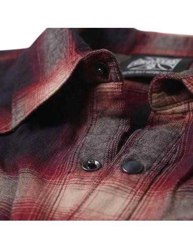 Acquista Camicia WCC Outlaw Flannel Rosso/Grigio | Stile Chopper