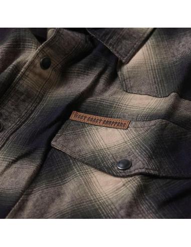Acquista Camicia WCC Outlaw Flannel Oliva/Beige | Taglio Regular