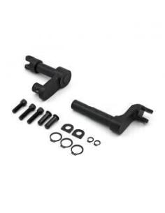 Black Footpeg Conversion Bracket Kit Sporster Forward Controls
