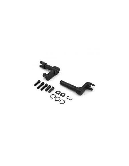 BLACK FOOTPEG CONVERSION BRACKET KIT SPORSTER FORWARD CONTROLS