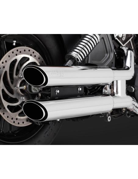 Escapamentos Vance & Hines Twin Slash 3" para Indian Scout | Iguana Custom