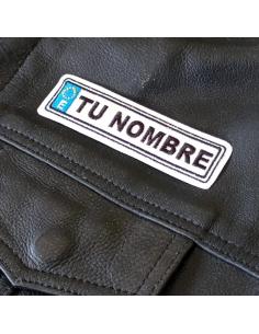 CUSTOM EUROPEAN LICENSE PLATE STYLE PATCH WITH YOUR NAME 2