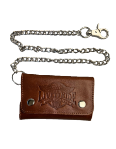 Comprar Carteira Live to Ride Castanha | Pele Natural, Artesanal