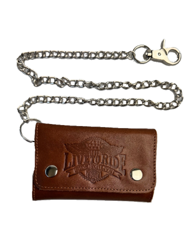 Live to Ride Leather Wallet – Brown | Handmade in Spain